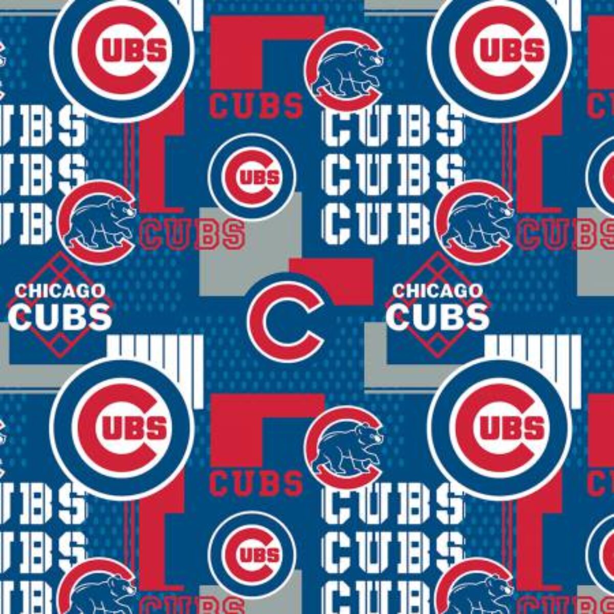 MLB - Chicago Cubs Blue Red Yardage