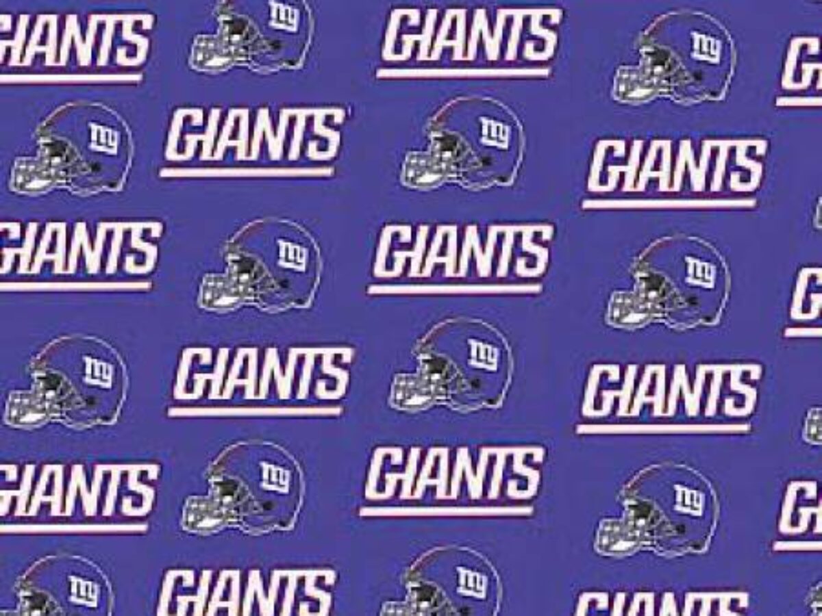 New York Giants Cotton Fabric 58 - Helmet Logo