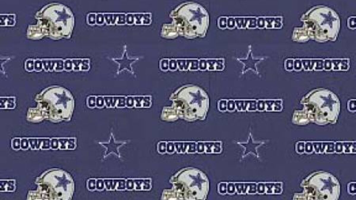 NFL Cotton Broadcloth Dallas Cowboys Blue Fabric