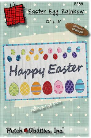 Easter Egg Rainbow Pattern Fabric