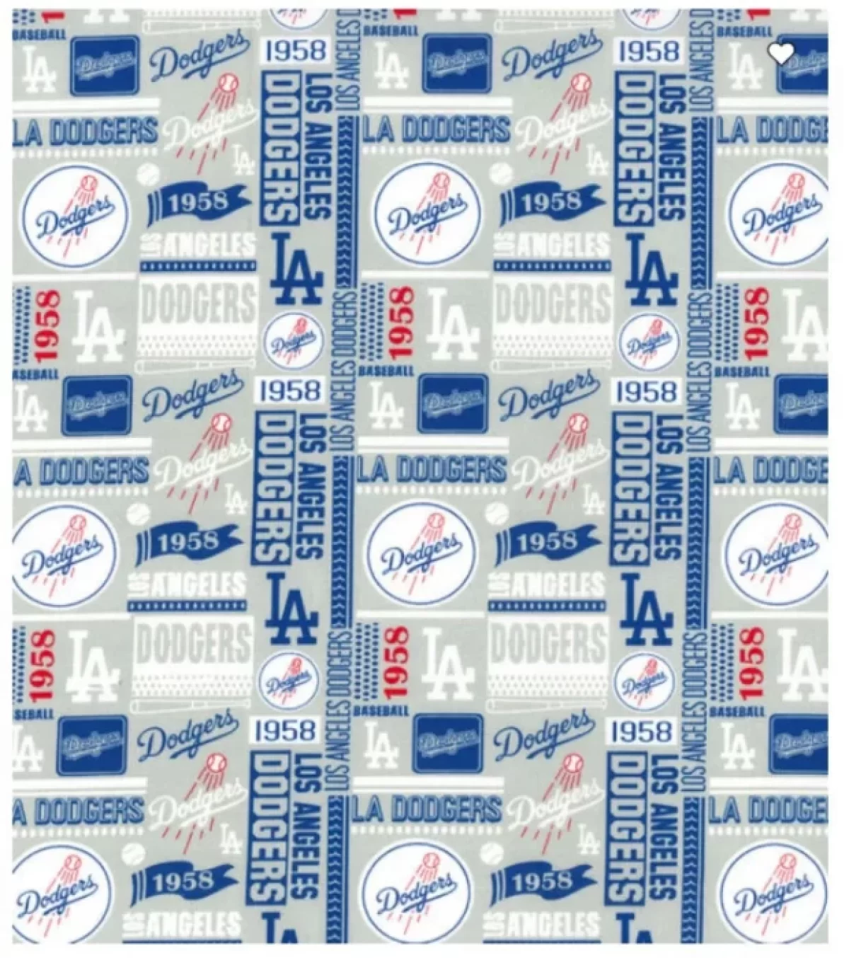 LA Los Angeles Dodgers & Mickey Mouse - MASHUP MLB Disney- high quality  quilting cotton from the bolt - half yards or full yards